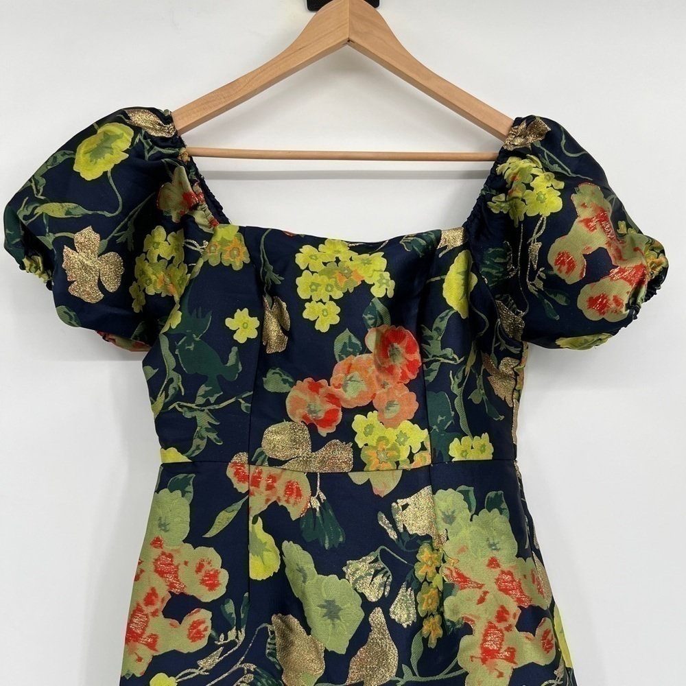 Lulu’s blue floral mini dress size medium - Picture 7 of 8